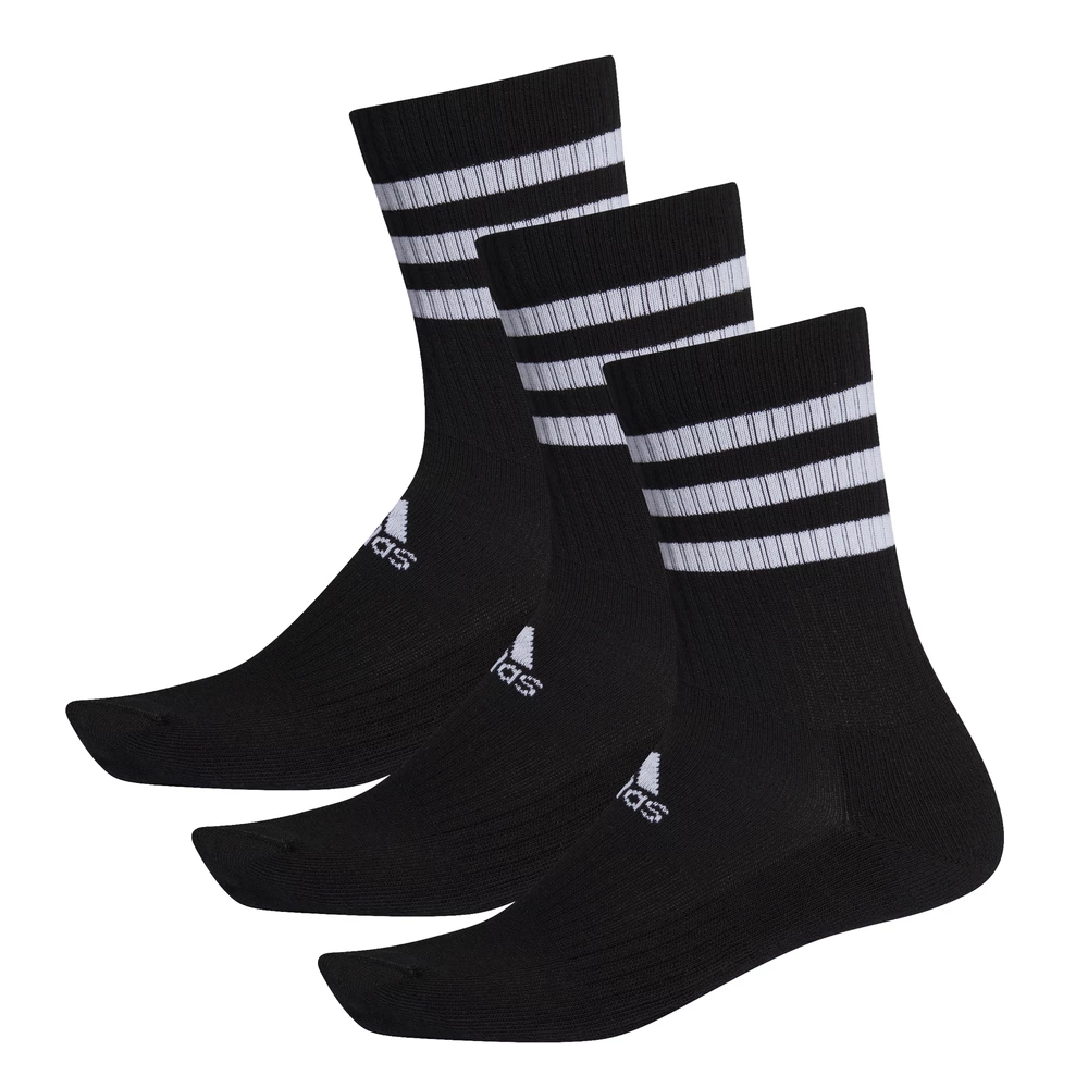 3-Stripes Cushioned Crew Socks 3 Pairs 3 3-Stripes Cushioned Crew Socks 3 Pairs