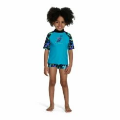 Boys Short Sleeve Printed Rash Top Set -ALLENS SWIMWEAR Sales 8 11883h030 x1