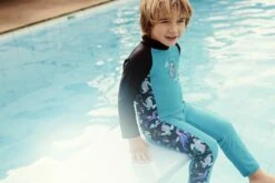 Boys Printed Panel Long Sleeve All-In-One Sun Suit -ALLENS SWIMWEAR Sales 8 13502h030 speedo s222 all in one sun suit 01 mr