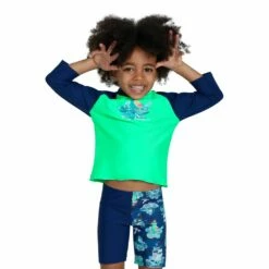 Boys Long Sleeve Printed Rash Top