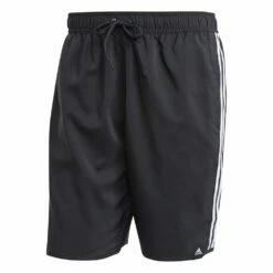 Classic-Length 3-Stripes Swim Shorts