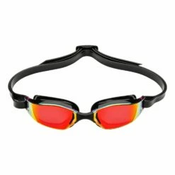 Xceed Titanium Mirror Goggle -ALLENS SWIMWEAR Sales ep3030101lmr xceed black red lmr 01 front