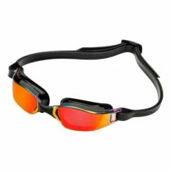 Xceed Titanium Mirror Goggle -ALLENS SWIMWEAR Sales ep3030101lmr xceed black red lmr 02 left