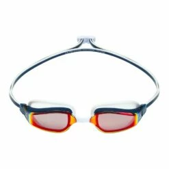 Fastlane Titanium Mirror Goggle -ALLENS SWIMWEAR Sales fastlane ep2990406lmr navy blue red lmr 02 front