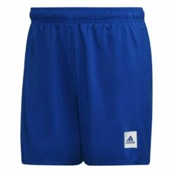 Mens Short Length Solid Swim Shorts