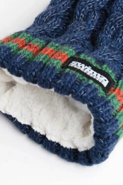 Navy Cable Bobble Hat -ALLENS SWIMWEAR Sales sb 2101 inner product image