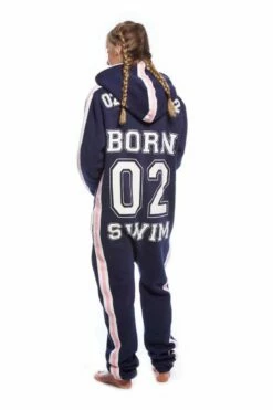 Swimzi Navy Pink Born 02 Swim Onesie -ALLENS SWIMWEAR Sales swimzi navypink back 1