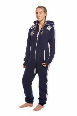 Swimzi Navy Pink Born 02 Swim Onesie